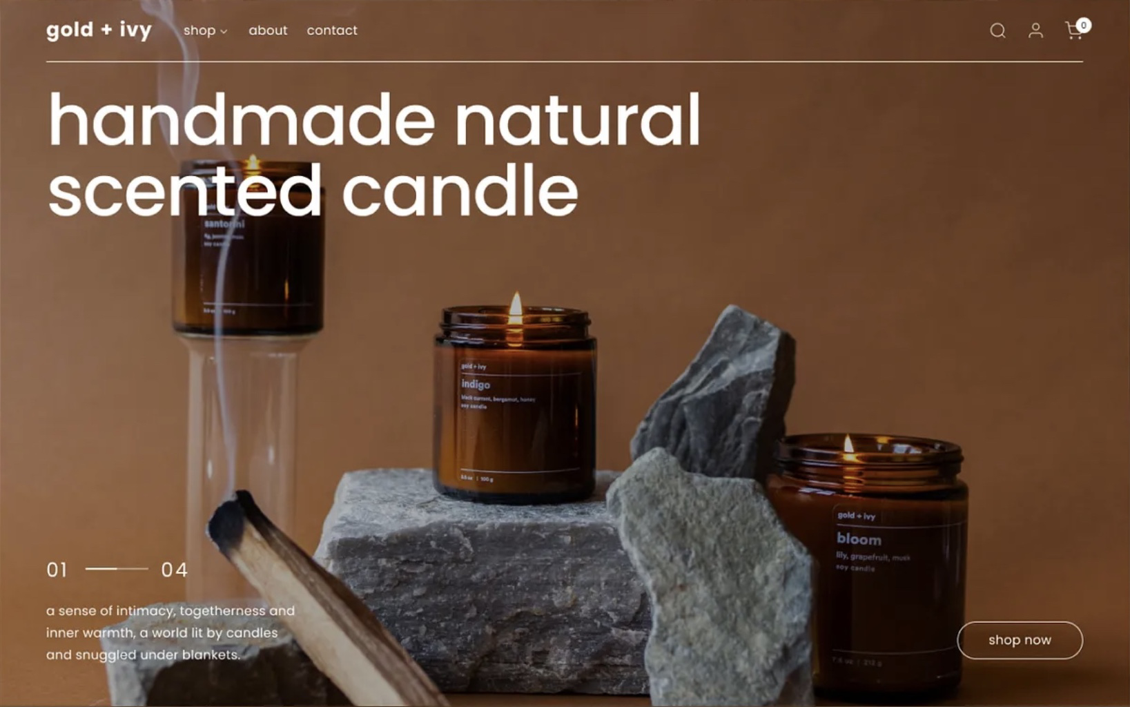 Handmade candle shop